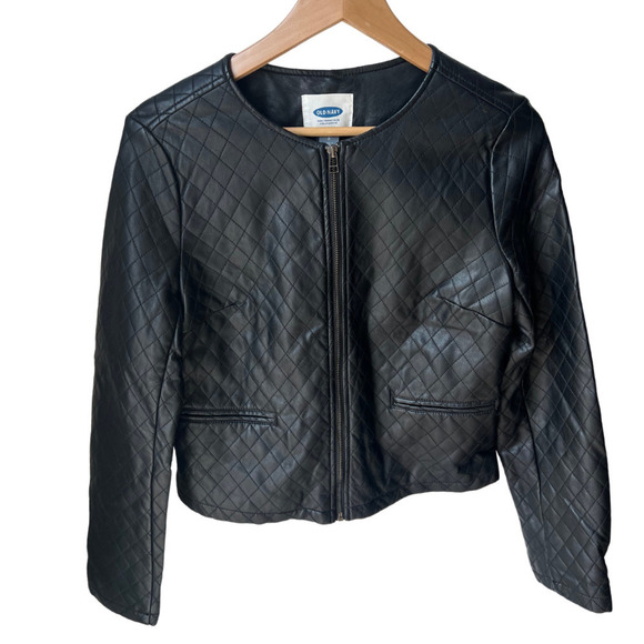 Old Navy Faux Leather Jacket - Picture 1 of 4